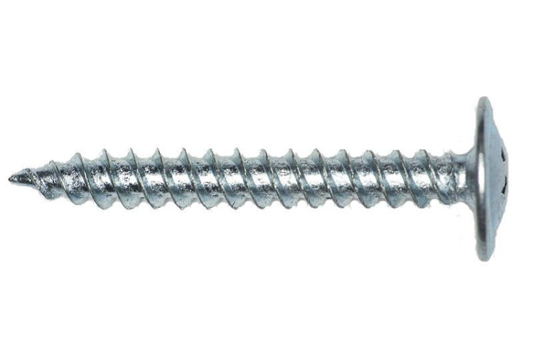 Саморез с прессшайбой острый, оцинкованный  4.2х16мм, 1000шт