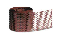 Карнизная вентиляционная лента 100х5000 коричневая, черная коричневая