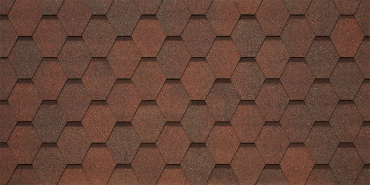 Гибкая черепица Tegola Business VENETO Nocciola 418 (Коричневый) - уп. 2,86 м2