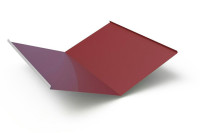 Планка ендовы нижняя для металлочерепицы красный