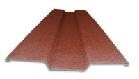 Ендова вехняя для металлочерепицы Luxard 1250х90х80 мм цвет терракота