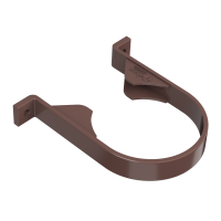 ТН ПВХ хомут трубы Коричневый