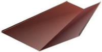 Планка ендовы нижняя глянец 2 м.п. (шоколадно - коричневый)