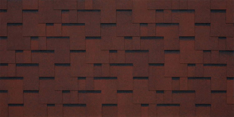 Гибкая черепица Tegola Comfort Sanremo Rosso 402, м2