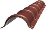 Планка конька полукруглого 2 м. п. для металлочерепицы, матовая