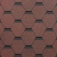 Гибкая черепица Döcke PIE (Деке Пай) STANDARD СОТА Красный Коричневый