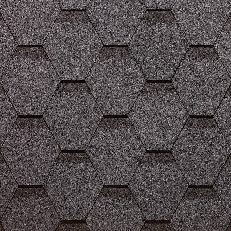 ГИБКАЯ ЧЕРЕПИЦА DOCKE КОЛЛЕКЦИИ  “ШЕСТИГРАННИК” Коричневый