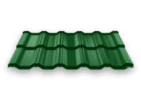 Модульная металлочерепица “Вилейская волна”, 0,50 мм, длина волны 400×25 мм мат. 0.45