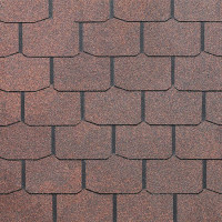 ГИБКАЯ ЧЕРЕПИЦА DOCKE КОЛЛЕКЦИИ «КРОНА» Красный