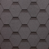 ГИБКАЯ ЧЕРЕПИЦА DOCKE КОЛЛЕКЦИИ  “ШЕСТИГРАННИК” Серый