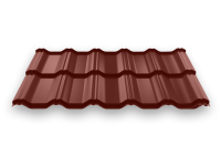 Модульная металлочерепица “Вилейская волна”, 0,45 мм, длина волны 400×30 мм мат. 0.45
